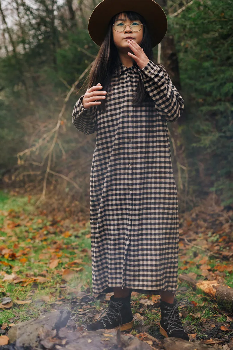 Shirt Dress Oversized Check