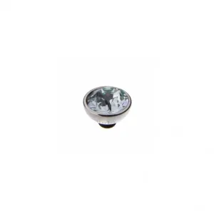 Silver 10mm Bottone Ring Top Light Azore