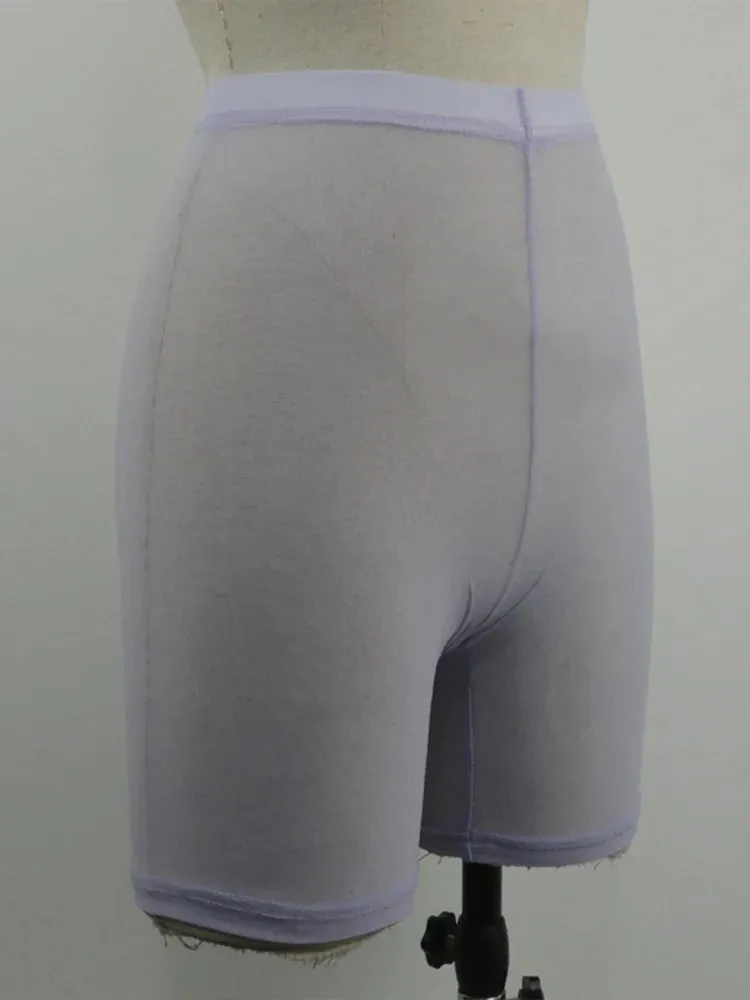 Summer Fashion Yellow Mesh Transparent High Waist Casual Shorts for Women - Sexy Ladies Summer Shorts
