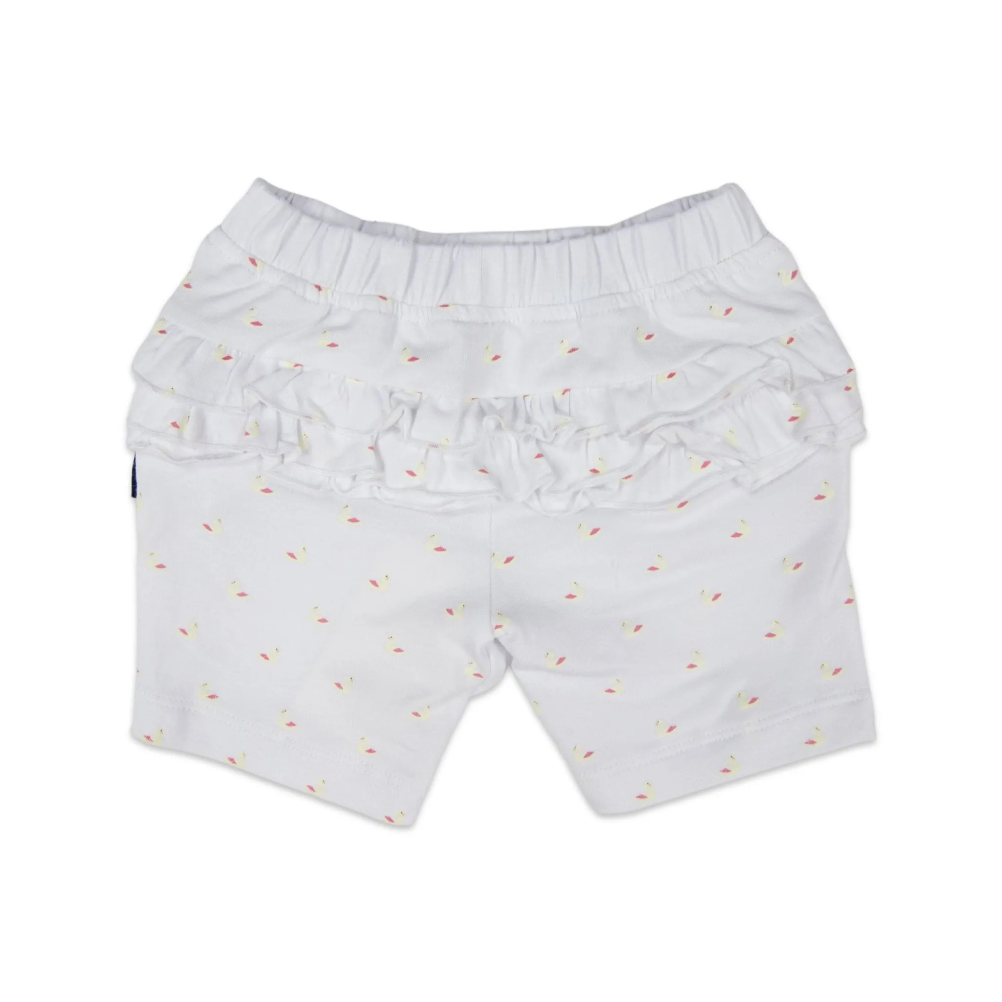 Swan Cotton Frill Short White