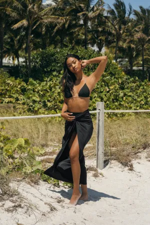 THE COVER UP SKIRT - BLACK