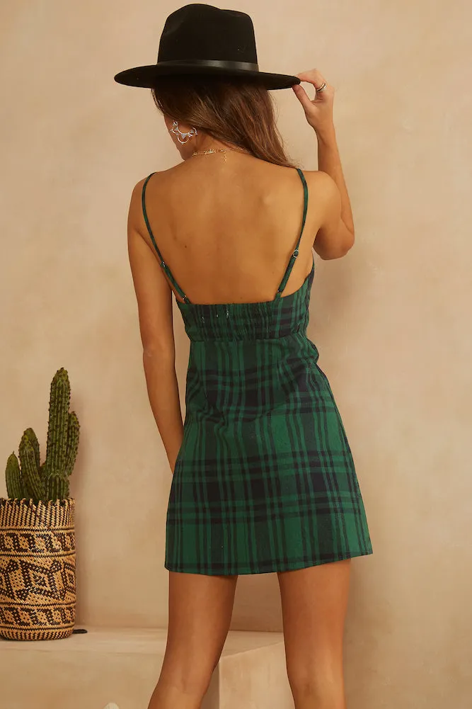 There She Goes Dress Green