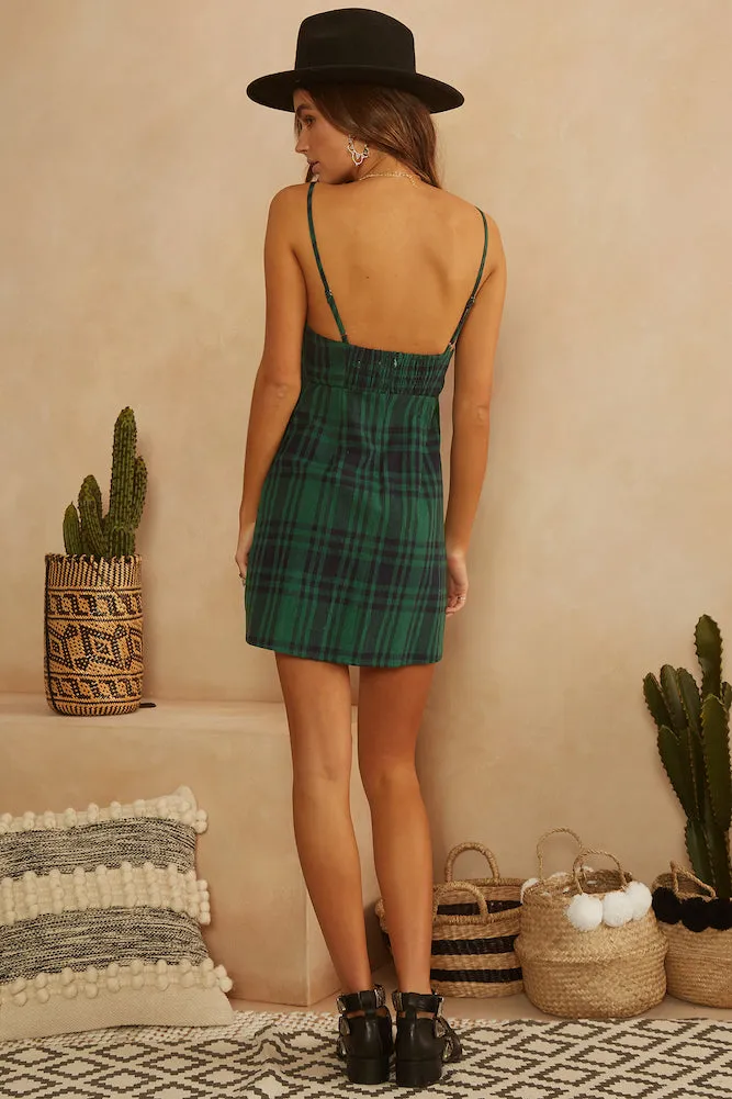 There She Goes Dress Green