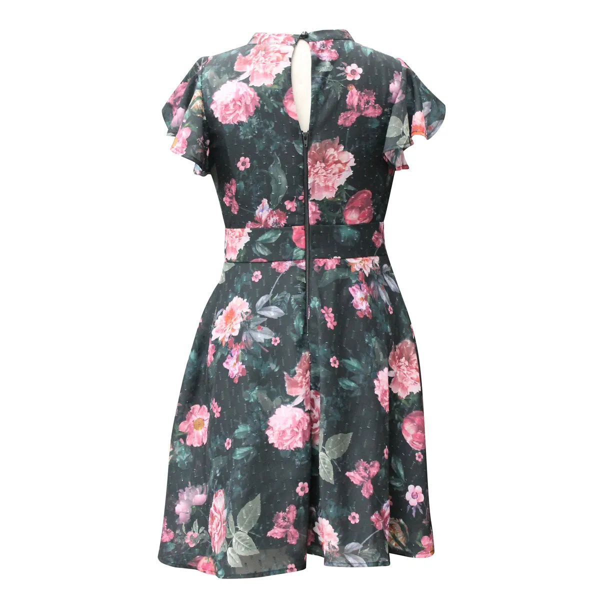 Tween Printed Dot Twist Dress
