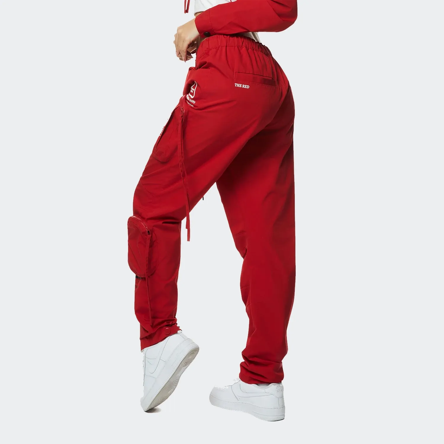 Women's Smoke Rise Red Slouched Utility Kai Cargo Pants True Red