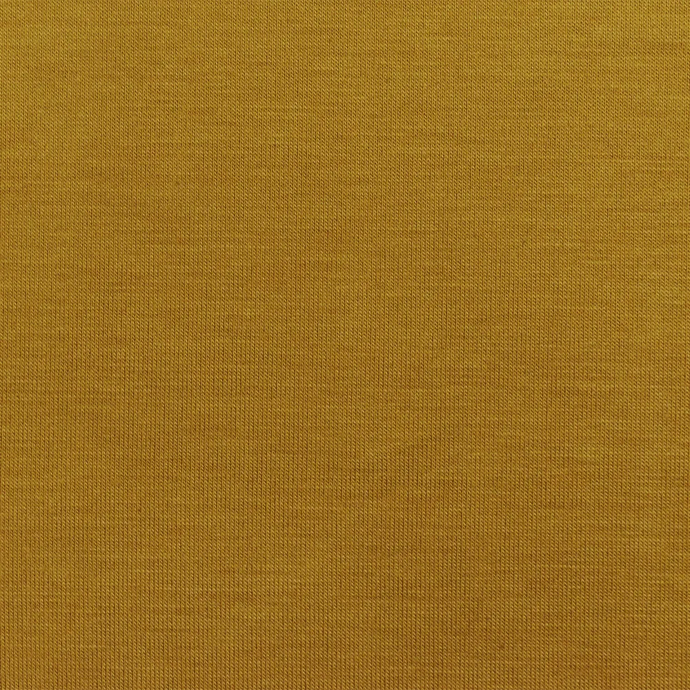 Yellow Solid Stretch Spendex Rayon Modal Jersey Knit Fabric