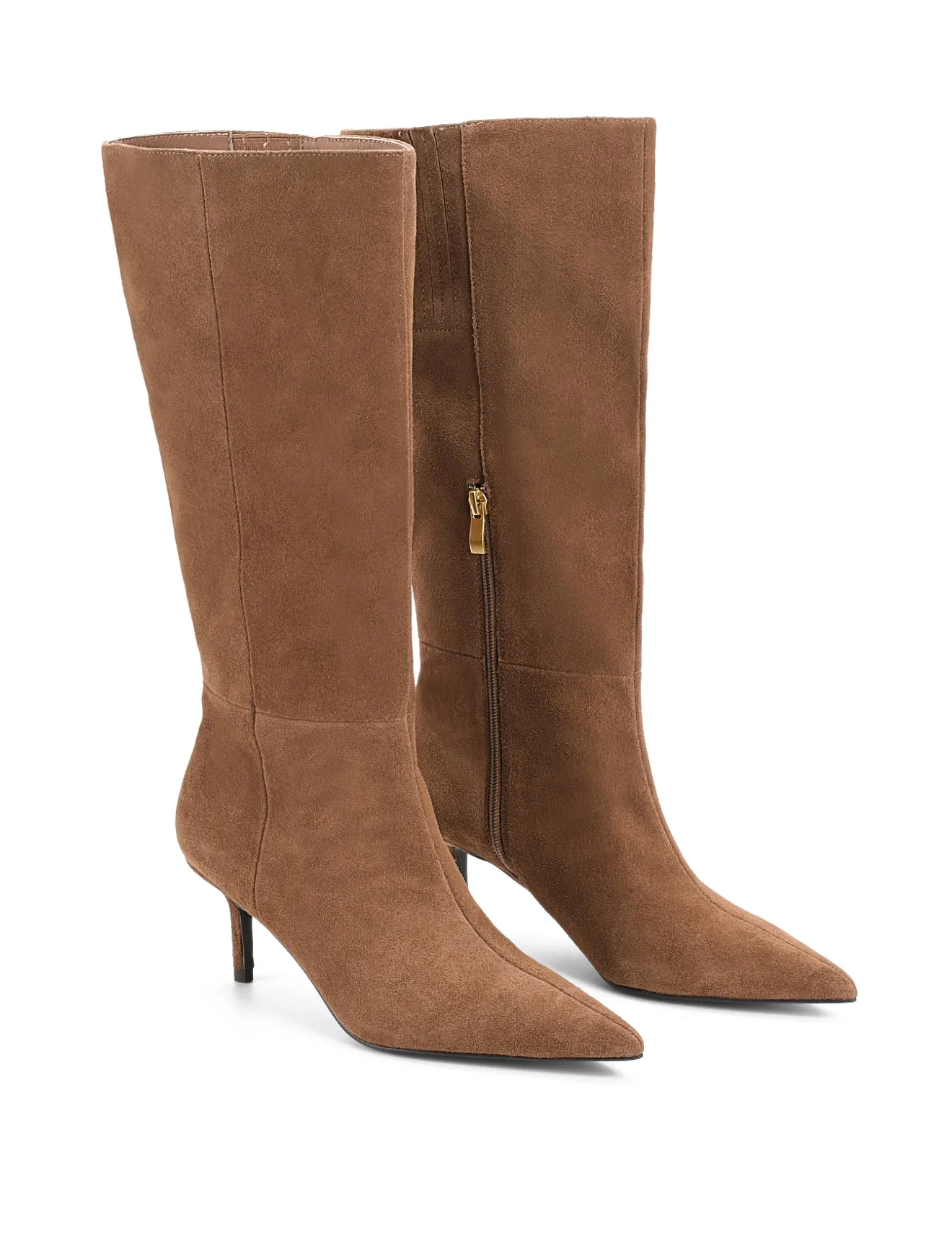 Yonita Long Boots - Chocolate Brown Suede